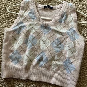 Pink and Blue Brandy Top.